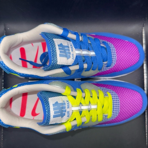 Size 5.5 - Undefeated x Nike Air Max 90 Pacific Blue, CQ2289-400, Clean, No Box - Picture 6 of 10